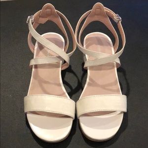 Chasing Fireflies White Glitter Strap Shoe